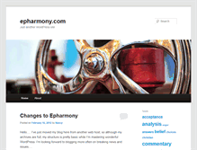 Tablet Screenshot of epharmony.com